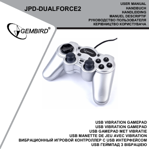 Manual Gembird JPD-DUALFORCE2 Game Controller