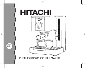 Manual Hitachi ESP1 Espresso Machine