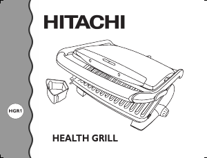 Handleiding Hitachi HGR1 Contactgrill