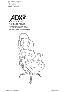 Priručnik ADX ADXCH0218 Uredska stolica