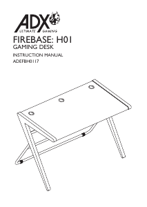 Bruksanvisning ADX ADEFBH0117 Skrivebord