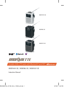 Manual Radionette REXE9BL15E Radio