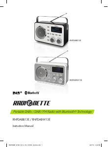 Bruksanvisning Radionette RNPDABW13E Radio