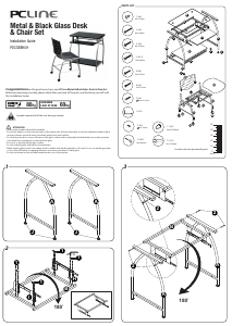 Manual PC Line PDCSBBK09 Desk