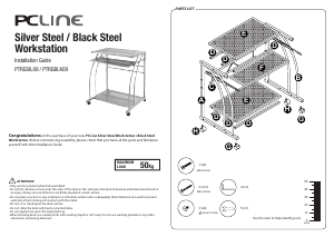 Manual PC Line PTRGSIL09 Desk