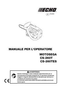 Manuale Echo CS-260T Motosega