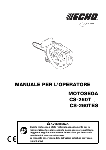 Manuale Echo CS-260TES Motosega