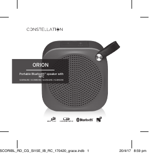 Handleiding Constellation SCORIBL15E Luidspreker