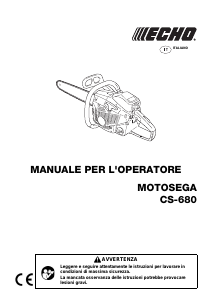 Manuale Echo CS-680 Motosega