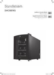 Manual Sandstrøm SWC6B19G Wine Cabinet