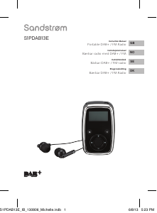 Manual Sandstrøm S1PDAB13E Radio