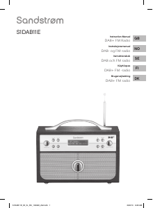 Manual Sandstrøm S1DAB11E Radio