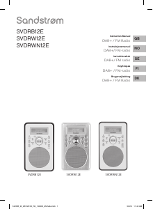 Manual Sandstrøm SVDRWN12E Radio