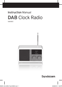 Manual Sandstrøm S8DAB12 Radio
