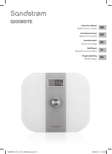 Manual Sandstrøm S200BS17E Scale