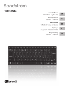 Manual Sandstrøm SKBBTN14 Keyboard