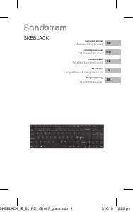 Bruksanvisning Sandstrøm SKBBLACK Tastatur