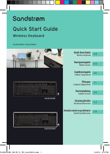 Brugsanvisning Sandstrøm S1400SK1BK Tastatur