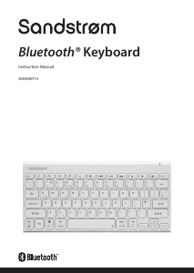 Manual Sandstrøm SKBWHBT19 Keyboard