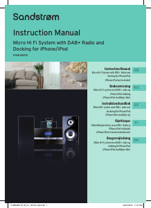 Manual Sandstrøm S1MDABI11E Stereo-set