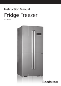 Manual Sandstrøm SFF4DS12 Fridge-Freezer