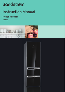 Manual Sandstrøm S3DRB12 Fridge-Freezer