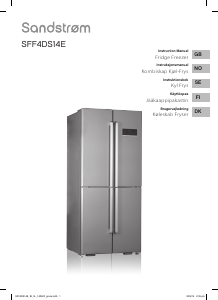 Manual Sandstrøm SFF4DS14E Fridge-Freezer