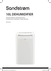 Manual Sandstrøm SDH10L19E Dehumidifier