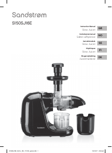 Manual Sandstrøm S150SJ16E Juicer