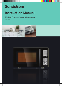 Manual Sandstrøm S25MB12 Microwave