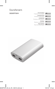 Manual Sandstrøm S696PPW14 Portable Charger