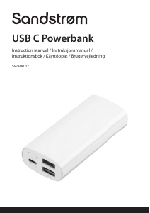 Manual Sandstrøm S6PB6KC17 Portable Charger