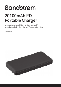 Manual Sandstrøm S20PBPD18 Portable Charger