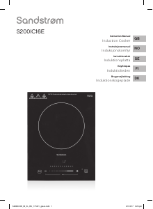 Bruksanvisning Sandstrøm S200IC16E Kokeplate