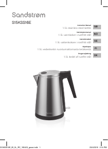 Manual Sandstrøm S15KSS16E Kettle