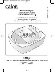 Mode d’emploi Calor TS5511 Fitspa Bain de pieds