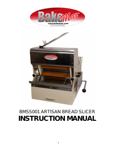 Handleiding BakeMax BMSS001 Broodsnijmachine