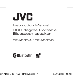 Manual JVC SP-AD85-B Speaker