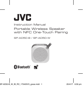 Handleiding JVC SP-AD50-W Luidspreker