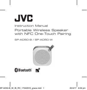 Handleiding JVC SP-AD50-B Luidspreker