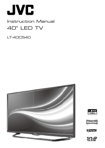 Manual JVC LT-40C540 LED Television