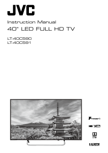 Manual JVC LT-40C590 LED Television