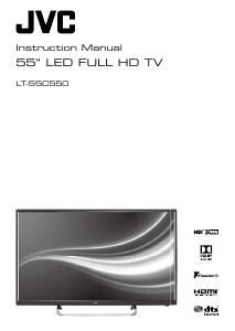 Manual JVC LT-55C550 LED Television