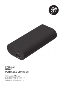 Manual Goji G6P6BK19 Portable Charger