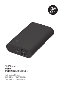 Manual Goji G6P10PK19 Portable Charger