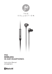 Manual Goji GTCNBPM19 Headphone