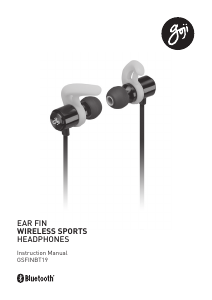 Manual Goji GSFINBT19 Headphone