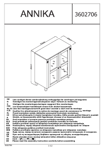 Manual JYSK Annika (70x35x80) Vitrină