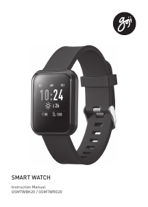 Manual Goji GSMTWRG20 Smart Watch