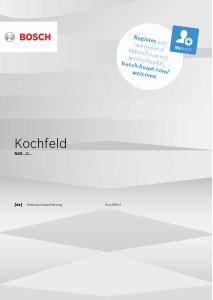 Bedienungsanleitung Bosch NVS645CB5M Kochfeld